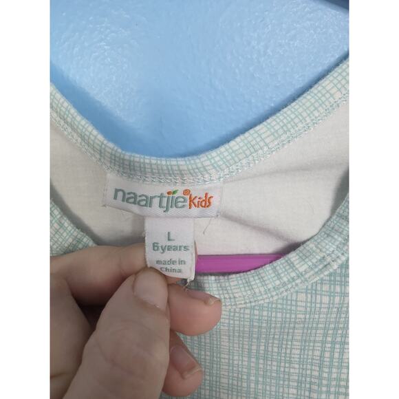 Naartjie girls Blue 100% Cotton short Sleeve Tunic Size Large/ 6 - Picture 4 of 4